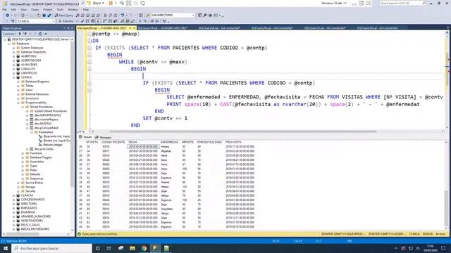 3. Bucles anidados con SQL Server смотреть онлайн