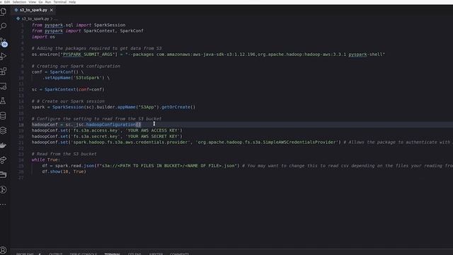 Integrating PySpark & AWS S3 смотреть онлайн