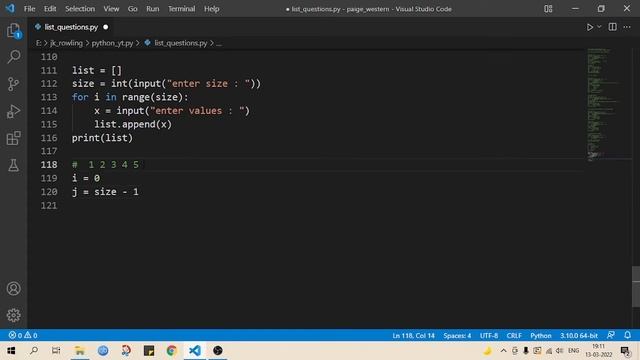 Reverse the LIST in python смотреть онлайн