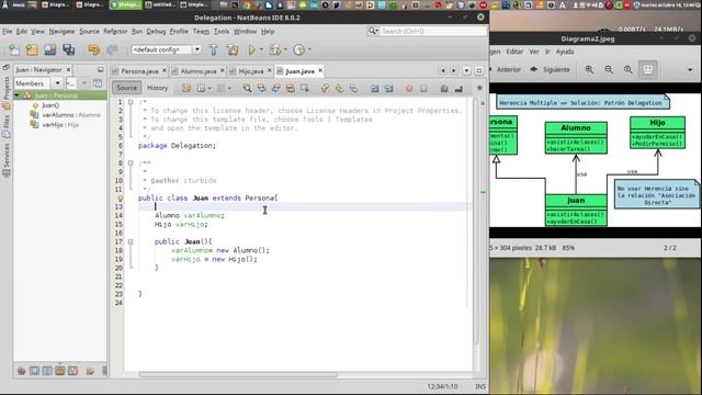 Patrón de diseño Delegation (Solucion a herencia multiple) java смотреть онлайн
