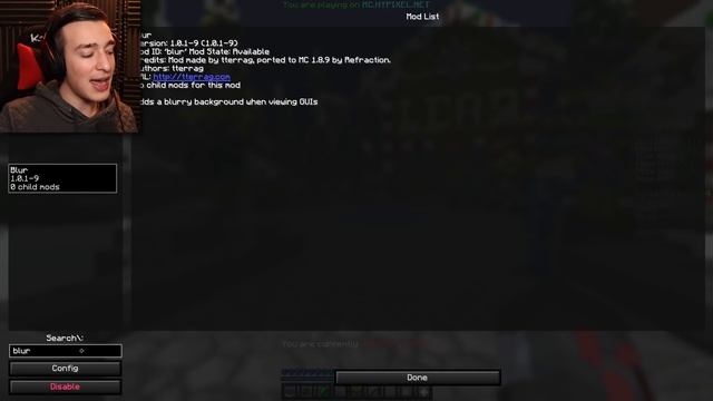 BlurMC 1.8.9 MOD RELEASE! (Background Blur Effect for Minecraft) смотреть онлайн