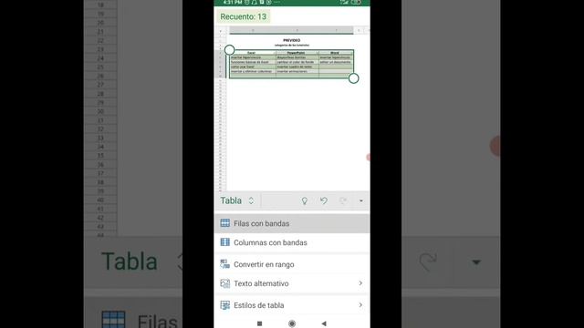 ? CÓMO INSERTAR TABLAS en EXCEL desde el CELULAR ANDROID смотреть онлайн