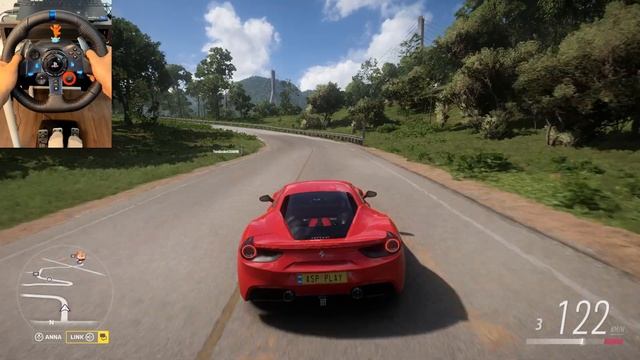 Red Dragon Ferrari 488 GTB + Minivan Cameo | Forza Horizon 5 | Logitech G29 Steering Wheel Gameplay смотреть онлайн