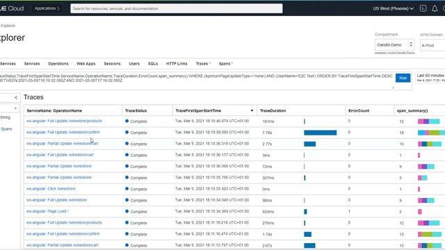OCI Application Performance Monitoring - Real User Monitoring User Session Analysis смотреть онлайн
