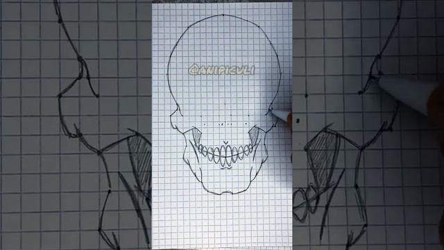 Как нарисовать Череп смотреть онлайн