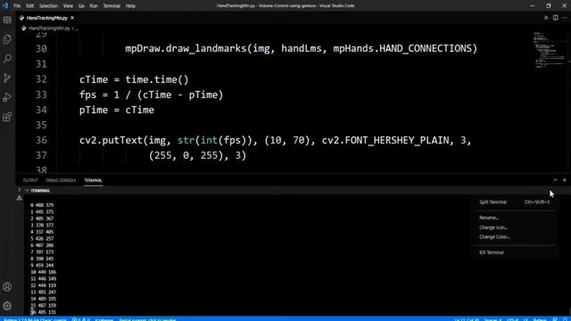 Gesture Volume Control OpenCV Python telugu смотреть онлайн