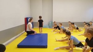 Открытый урок акробатика. Вове 6 лет