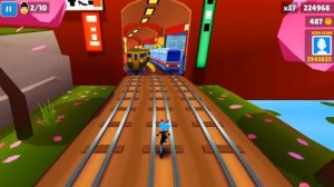 Subway Surfers #15  Обновление марта: Токио! Harumi на новой сёрф доске Kitty! На весь экран.