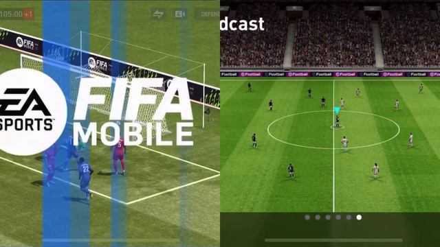 Fifa 22 mobile vs pes 2021 mobile (HIGH GRAPHICS COMPARISON) смотреть онлайн