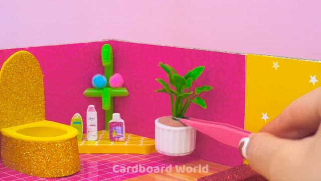 DIY Miniature Cardboard House #208 ❤️ How To Build Mini Villa With Swimming Pool, Bedroom For Famil