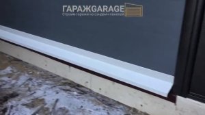 Гараж из сэндвич панелей с односкатной крышей