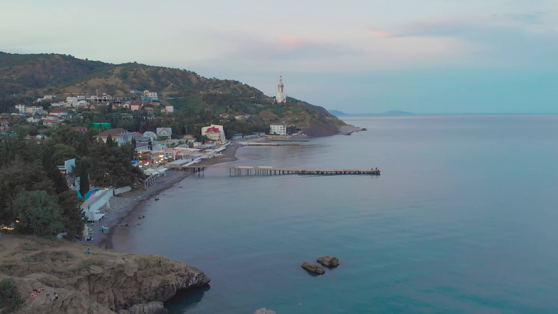 Крым-22. Закатное море