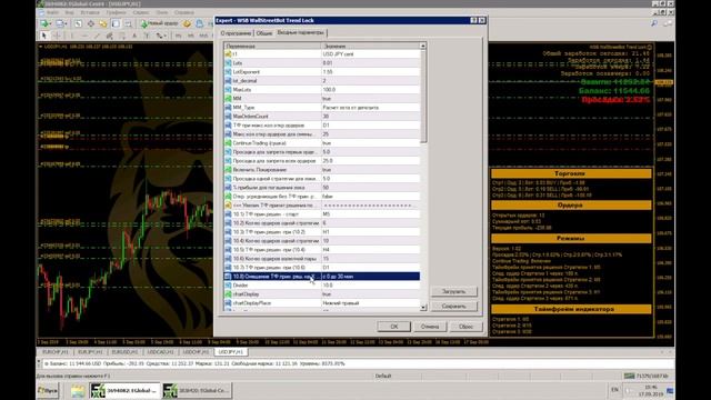 Обзор и настройки робота Wall Street Bot Lock смотреть онлайн
