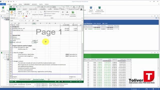 Entering information from Sigma in Excel смотреть онлайн