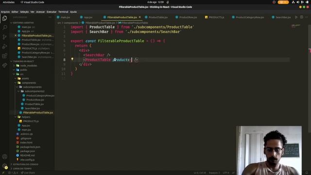[Ensinando sem saber] Thinking in React - pt.2 смотреть онлайн