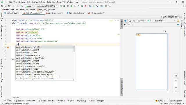 How to change ListView Items Text color, Font and Style and more |LearningBot| смотреть онлайн
