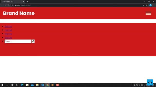Simple Navigation Bar with Search Box for Beginners | HTML & CSS смотреть онлайн