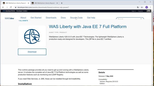 Maven JAVA Enterprise Edition JAX-RS Websphere Liberty смотреть онлайн