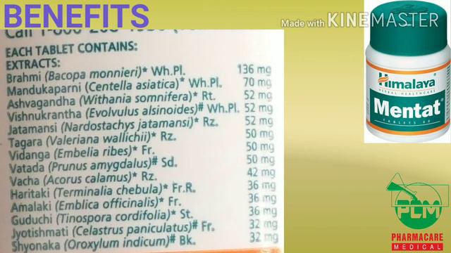 Himalaya Mentat Tab Full Review/ingredients/benefits/side Effect/warning/parkinson/alzheimer