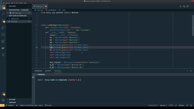 Kivy Python: Создание интерфейса с помощью *.py и *.kv файлов. смотреть онлайн