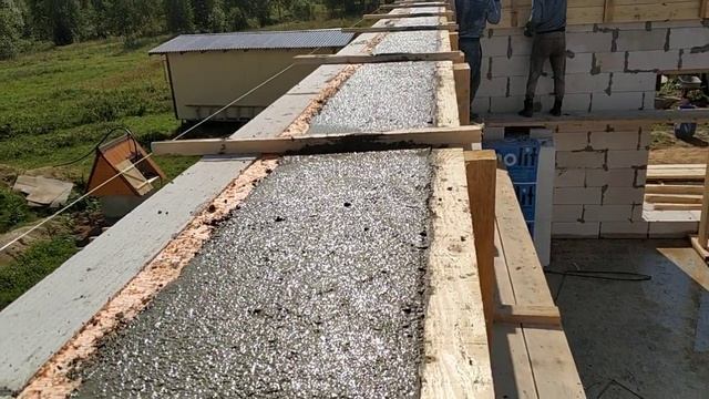 Армопояс в доме из газобетона. День 24 из 40. смотреть онлайн