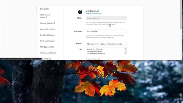 how to change instagram name if linked to facebook [ Pc Tutorial ] смотреть онлайн