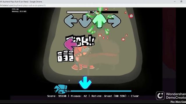 FNF vs Boyfriend Plays Rush-E (on Piano) Mod смотреть онлайн