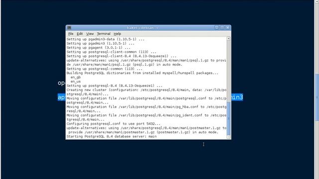 Installing PostgreSQL 8 4 in Debian 6 0 смотреть онлайн