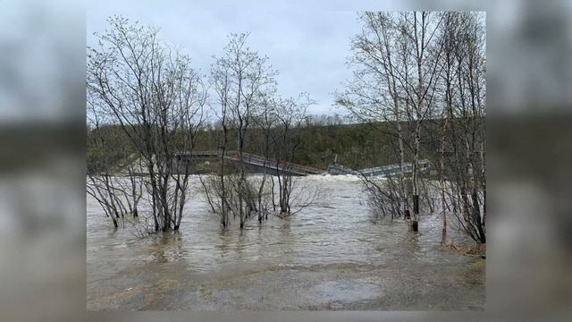 В Мурманской области обрушился железнодорожный мост смотреть онлайн
