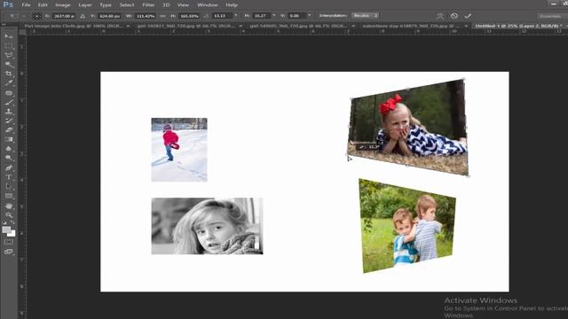 How to Change the Perspective of image in Adobe Photoshop CS6 2017 смотреть онлайн