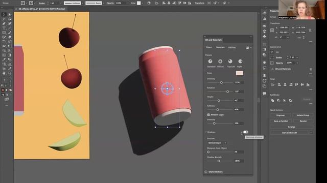 3D Effect_soda can with Adobe Illustrator смотреть онлайн