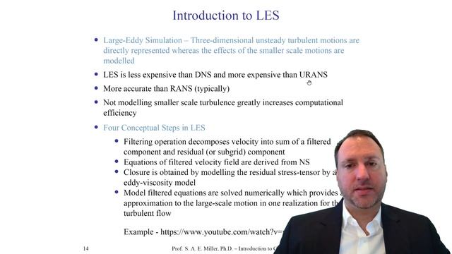 Introduction to Computational Fluid Dynamics - Turbulence - 6 - DNS and LES смотреть онлайн