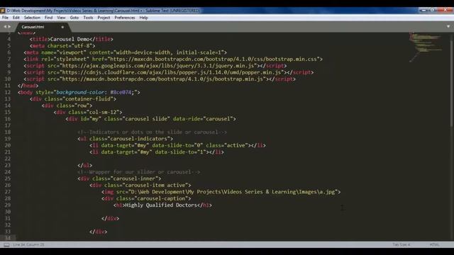 Making carousel in Bootstrap |Step By Step смотреть онлайн