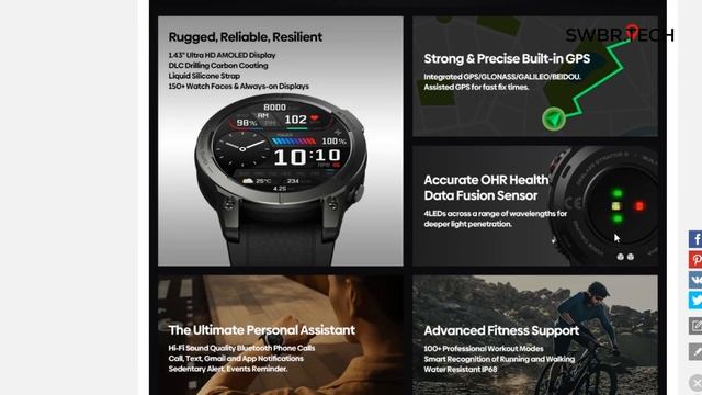 Lançamento ZEBLAZE STRATOS 3 - TELA AMOLED TOP, GORILLA GLASS e GPS ATUALIZADO! Mas já vale a pena? смотреть онлайн