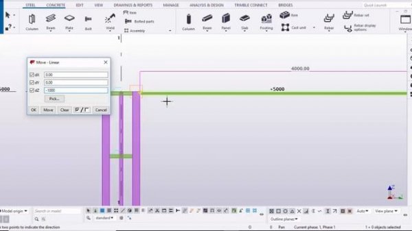 Steel Structure Project 8 Single Slope Truss in Tekla Structures