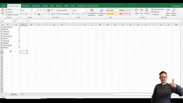 Excel funkcja formuła LICZ JEŻELI смотреть онлайн