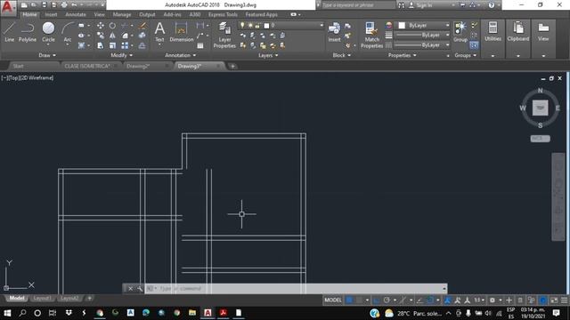AutoCAD - 1/3 Como dibujar el plano de una casa desde cero en autocad смотреть онлайн