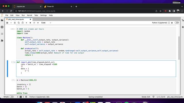 Real Time Production Dashboard with Power BI and Python смотреть онлайн