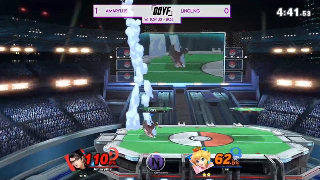 Get Off Your Friendlies: Online #1 - SSBU - Amaryllis (Bayonetta) vs. LingLing (Peach) - Top 32 смотреть онлайн