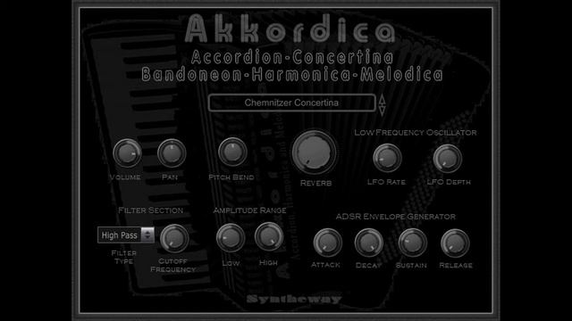 Akkordica Virtual Accordion, Concertina, Bandoneon, Harmonica and Melodica VST VST3 Audio Unit EXS2 смотреть онлайн