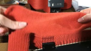 Вяжем носок на вязальной машине