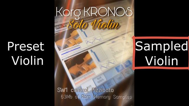 Solo Violin - Korg Kronos (5.9mb RAM Size) смотреть онлайн