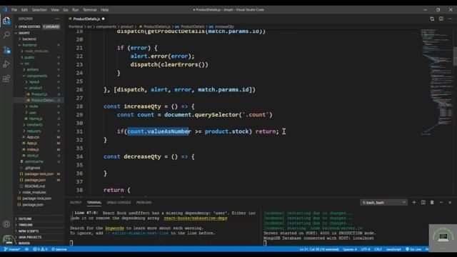 React js Tutorial # 84| How to Handle Quantity Selection in ReactJs |E-Commerce site смотреть онлайн