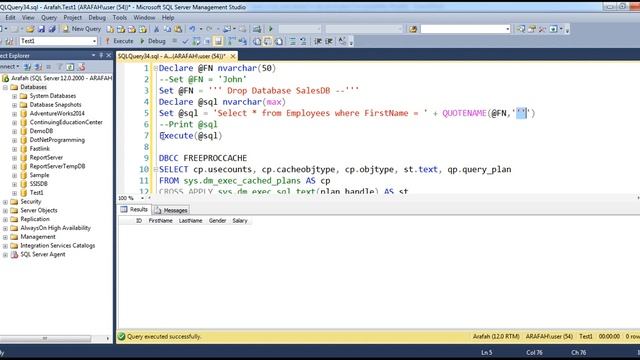exec vs sp executesql in sql server in arabic смотреть онлайн