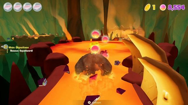Gameplay - Spongebob SquarePants the Cosmic Shake (Rolling Lava Slide) смотреть онлайн
