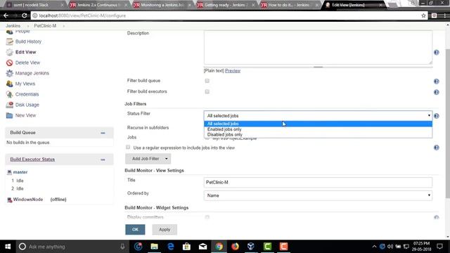 15.monitoring jenkins job with build monitor view смотреть онлайн