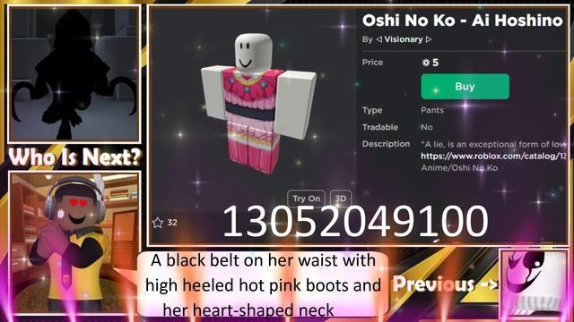 Oshi no Ko - Ai Hoshino Roblox Cosplay Tutorial смотреть онлайн