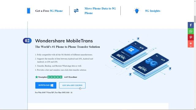 Как перенести WhatsApp с Iphone на Android; MobileTrans 5G Giveaway