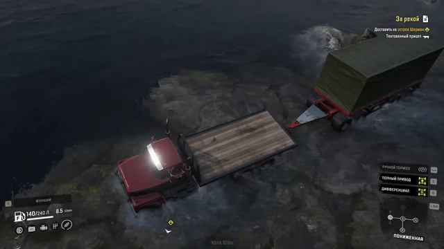 SnowRunner 2020 - Пробил Бак Камнем (SpinTires, MudRunner) Мичиган #20 смотреть онлайн