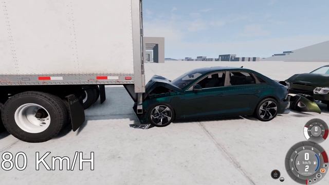 TRAILER vs AUDI A4 vs DACIA DUSTER! 200 Km/H CRASH TEST! - BeamNg Drive смотреть онлайн